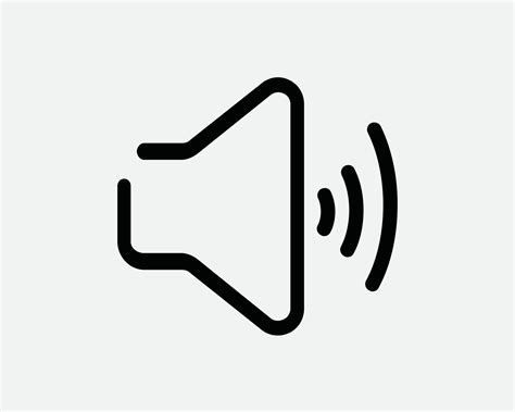 volumen altavoz linea icono medios de comunicacion sonido audio ruido simbolo megafono
