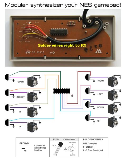 repurposing  nes controller page  circuit bending forums chipmusicorg circuit
