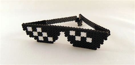 How To Make Perler Bead Deal With It Glasses Krysanthe