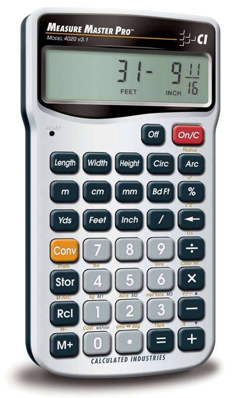amazoncom calculated industries  measure master pro measurement conversion calculator