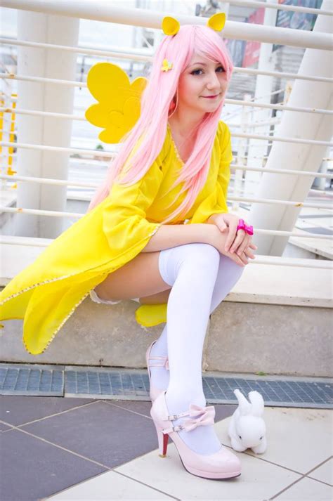 cute fluttershy by saru cosplay on deviantart