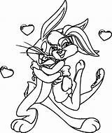 Bunny Lola Coloring Pages Bugs Baby Looney Tunes Drawing Printable Cartoon Color Colouring Drawings Rabbit Print Draw Sheets Cool Getcolorings sketch template