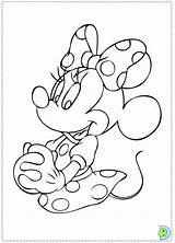 Minnie Mouse Coloring Pages Disney Drawing Mickey Kids Dinokids Colouring Printable Color Easy Drawings Mini Winnie Visit Games Adult Birthday sketch template