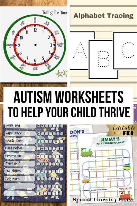 worksheets  kids  autism