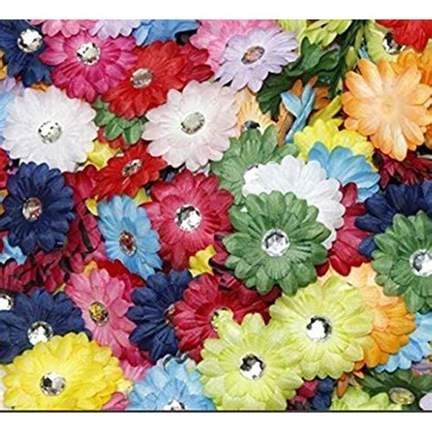 200pcs 1 colorful mini artificial daisy flower heads with