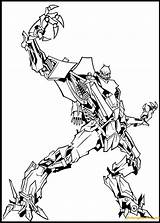 Starscream Megatron Transformer Transformers sketch template