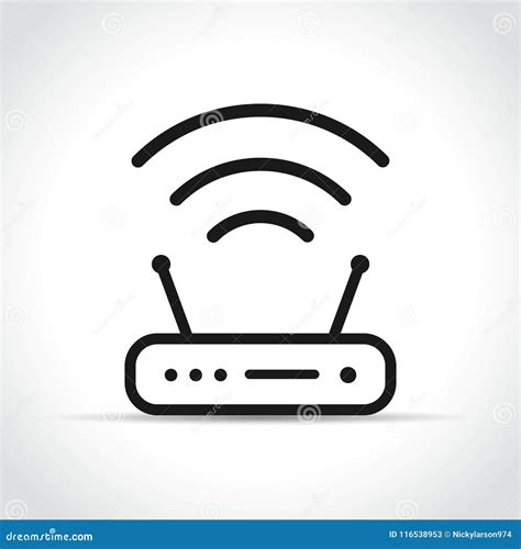 router icon  white background stock vector illustration  symbol isolated