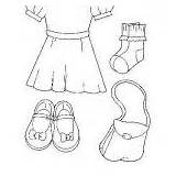 Anziehsachen Anziehen Malvorlage Kleidung Malvorlagen Hausschuhe Gratis sketch template