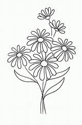 Daisy Flower Drawing Tumblr Coloring Easy Drawings Pages Flowers Daisies Kids Tattoo Draw Doodle Embroidery Yellow Pattern Petal Simple Line sketch template