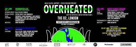 overheated billie eilish support feed reverb host  climate event takeover
