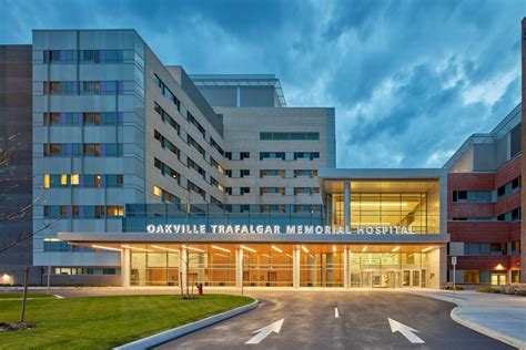 entrance oakville trafalgar memorial hospital hospital architecture