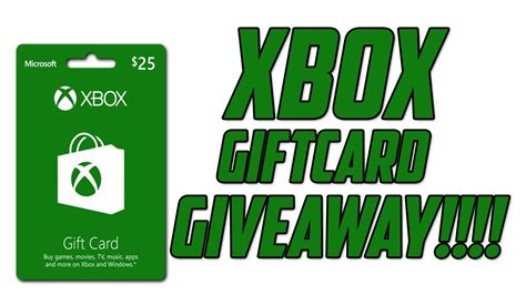 Xbox T Card Giveaway Xbox Only Youtube