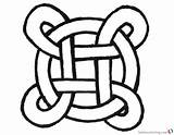 Coloring Simple Knot Celtic Pages Kids Printable Adults Getdrawings Color sketch template