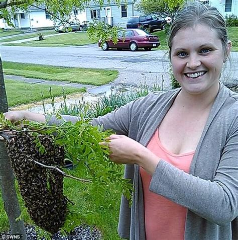 pregnant ohio mom poses for shoot with 20 000 bees daily mail online