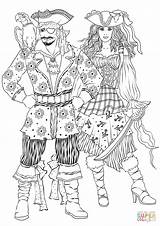 Disfraces Pirata Carnival Costumes Supercoloring Disfraz Printable Mentve sketch template