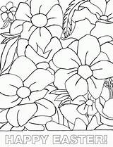 Coloring Pages Flower Printable Flowers Adults Sheets Print Easter Color Summer Elderly Easy Large Seniors Hawaiian Books Colouring Girls Spring sketch template