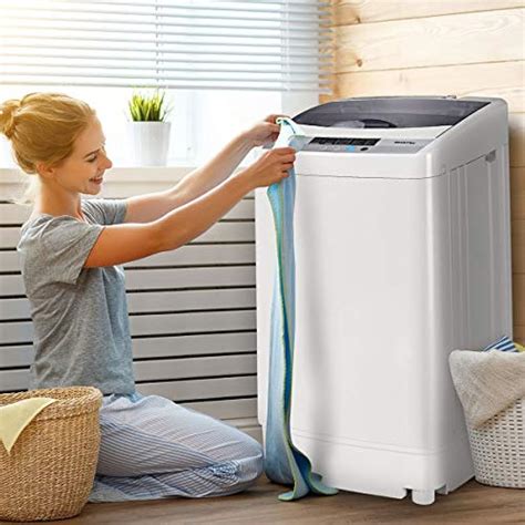 portable compact full automatic washing machine  cuft laundry washer spin  ebay