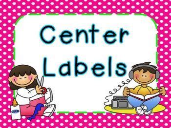 center labels freebie bright frames preschool center labels
