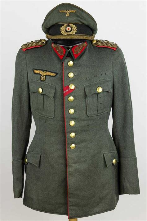 wehrmacht generals uniform tunic breeches  visor