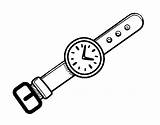 Wristwatch Coloring Wrist Reloj Colorear Dibujos Un Pintar Pages Coloringcrew Fashion Muneca Template sketch template