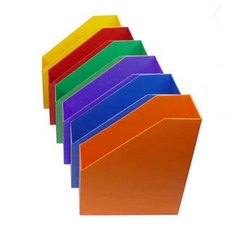plastic magazine holders multi color set   magazine files