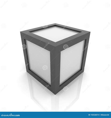 silver cube  borders stock images image