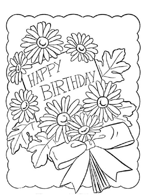 happy birthday coloring pages  printable happy birthday coloring