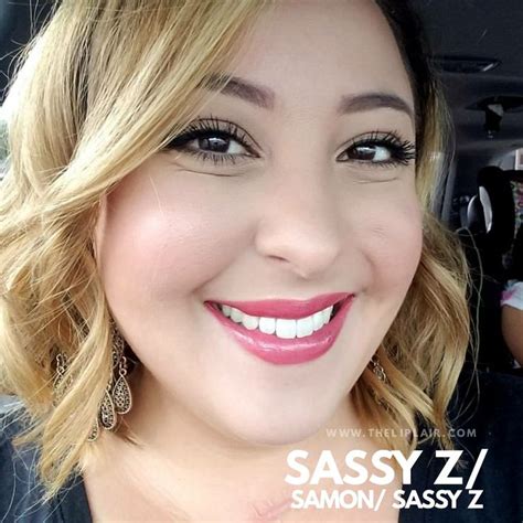 the prettiest coral lipcolor made by layering sassy z lipsense and