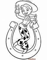 Coloring Jessie Pages Story Toy Disneyclips Horseshoe sketch template