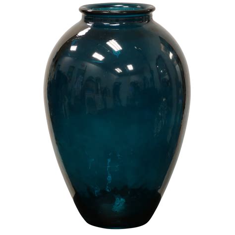 Recycled Glass Vase Dark Green