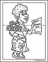 Coloring Pages Mothers Grandma Mom Printable Print Color Momma Roses Getcolorings Getdrawings Hearts Colorwithfuzzy Customize sketch template