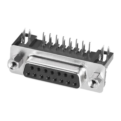 connector female  pin  row  angle solder type black pcs walmartcom