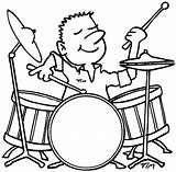 Drum Coloring Playing Pages Drummer Boy Drawing Drums Colouring Cartoon Enjoy Play Line Color Kids Enjoys Kidsplaycolor Pdf Printable Chased sketch template