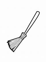 Broomstick sketch template