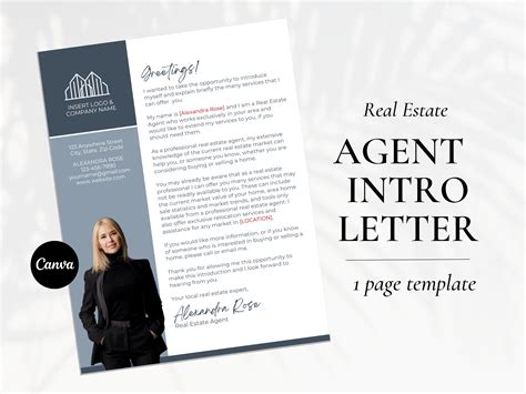 real estate agent introduction letter realtor farming letter real