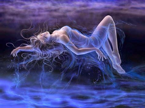 angel beautiful blue woman fantasy art digital hd wallpaper