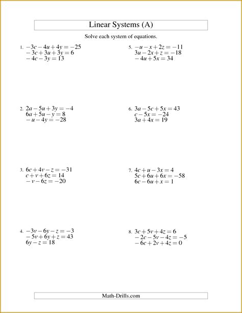 multi step equations worksheet variables   sides fabtemplatez