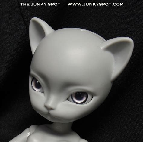 junkyspot designed hujoo light grey freya cm abs cat anthro bjd doll