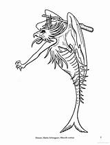 Gargoyles Monsters sketch template
