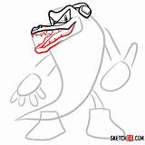 Sonic Vector Crocodile Draw Step Hedgehog Sketchok Drawing sketch template