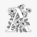Letter Colouring Lettering sketch template