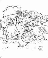 Puffle Getdrawings Penguin sketch template