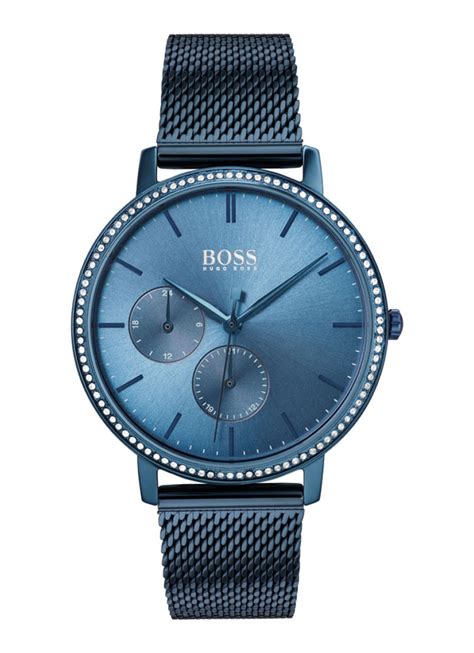 boss infinity horloge hb donkerblauw de bijenkorf