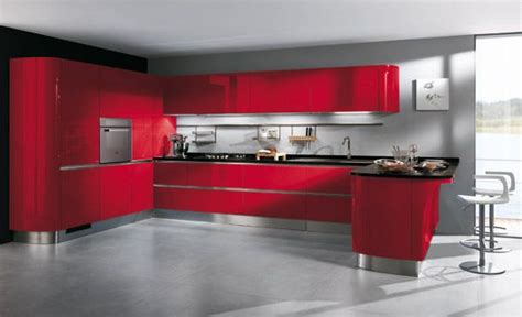cocinas diseno de cocinas en color rojo cocinas cocinas integrales minimalistas