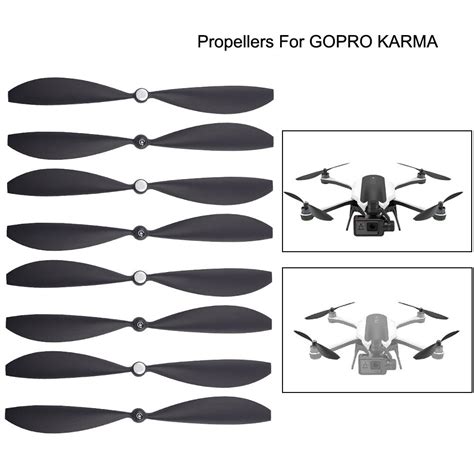 hinst  gopro karma black  pcs drone propellers blades accessories parts design  quiet