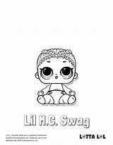 Lol Swag Coloring Pages Lil Doll Lotta Mc Surprise Colouring Dolls Sisters Printable Color Little Unicorn sketch template