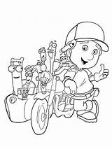Handy Manny Pages Coloring Recommended sketch template