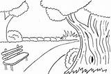 Sketsa Pemandangan Mewarna Mewarnai Kartun Mari Lukisan Kebun Contoh Kertas Alam Boleh Hutan Diantara Sangat Cantik Lingkungan Anak Himpunan Lihat sketch template