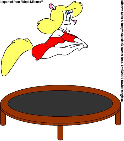 image minerva trampoline butt bounce by tpirman1982