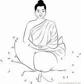 Buddha Purnima Dots Connect Blessed Kids Dot Worksheet Printable Print sketch template